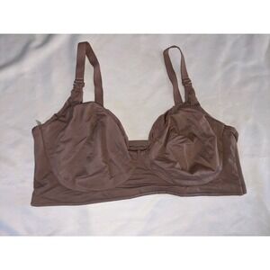 Soma Bra Embraceable Reversible Bralette Size XL Bronze Nylon Blend Soma Bra